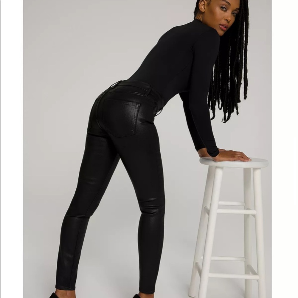 Good American good legs leather